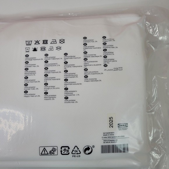 IKEA Sheer Curtains White LILL 2 Panels 110" x 98" Very Lightweight NEW NIP - Picture 4 of 4